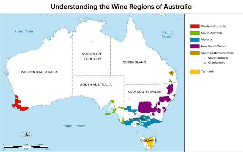 Understanding the Wine Regions of Australia bu Just Wines